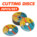 25pcs/set Thin Metal Cutting Slitting Discs Stainless Steel 115mm/4.5" Angle Grinder DIY Power Tool Accessories