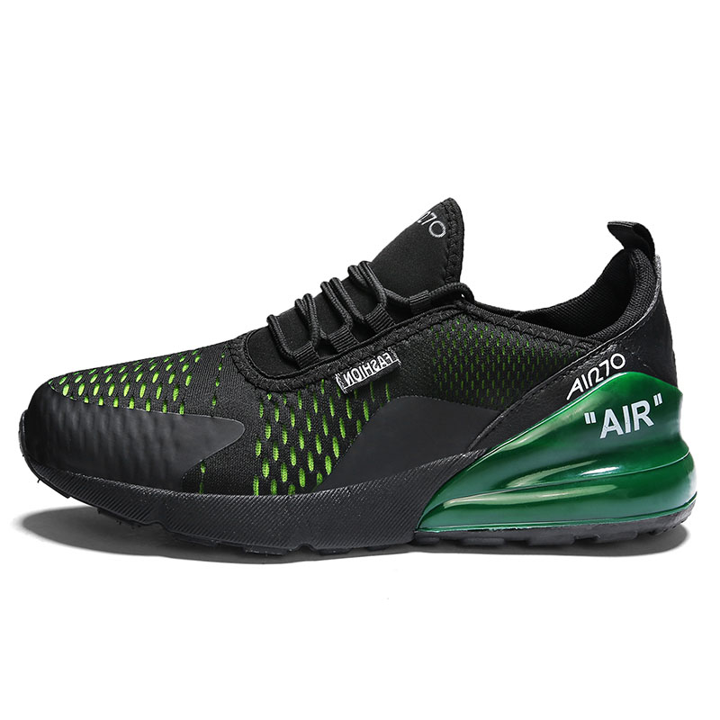 2021 Men Tennis Shoes Air Cushion Mesh Breathable Black Green Non-Slip Sneakers Sport Male Trainers Tenis Masculino Basket Homme