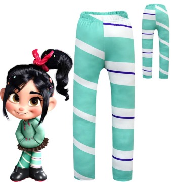 Ralph Breaks the Internet: Wreck-It Ralph 2 Vanellope von Schweetz Cosplay Stockings Leggings Cartoon Halloween girls Costume