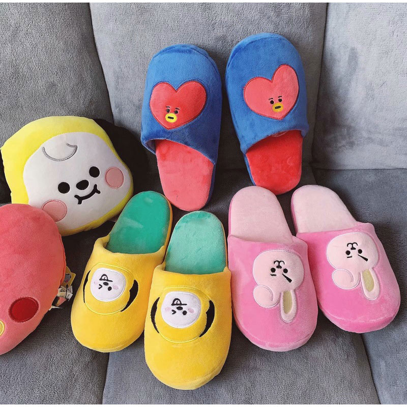 Women Slippers Cute Cartoon Girl Home Plush Shoes Ladies Casual Indoor Shoe Animal Warm Winter Autumn Flat Fashion Style New