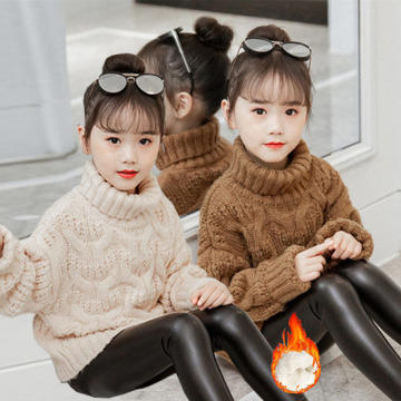 2020 autumn children's clothes girls knitted sweaters solid thin girl bat sweaters for girls big kids pullovers sweater