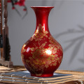 red appreciate vase