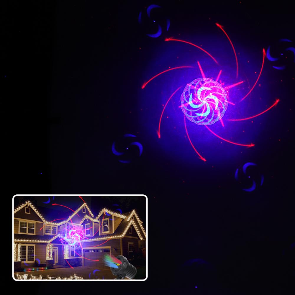 32 RGB Christmas Laser Light Projector Outdoor Garden Waterproof DJ Laser Christmas Tree Villa House Holiday Lights