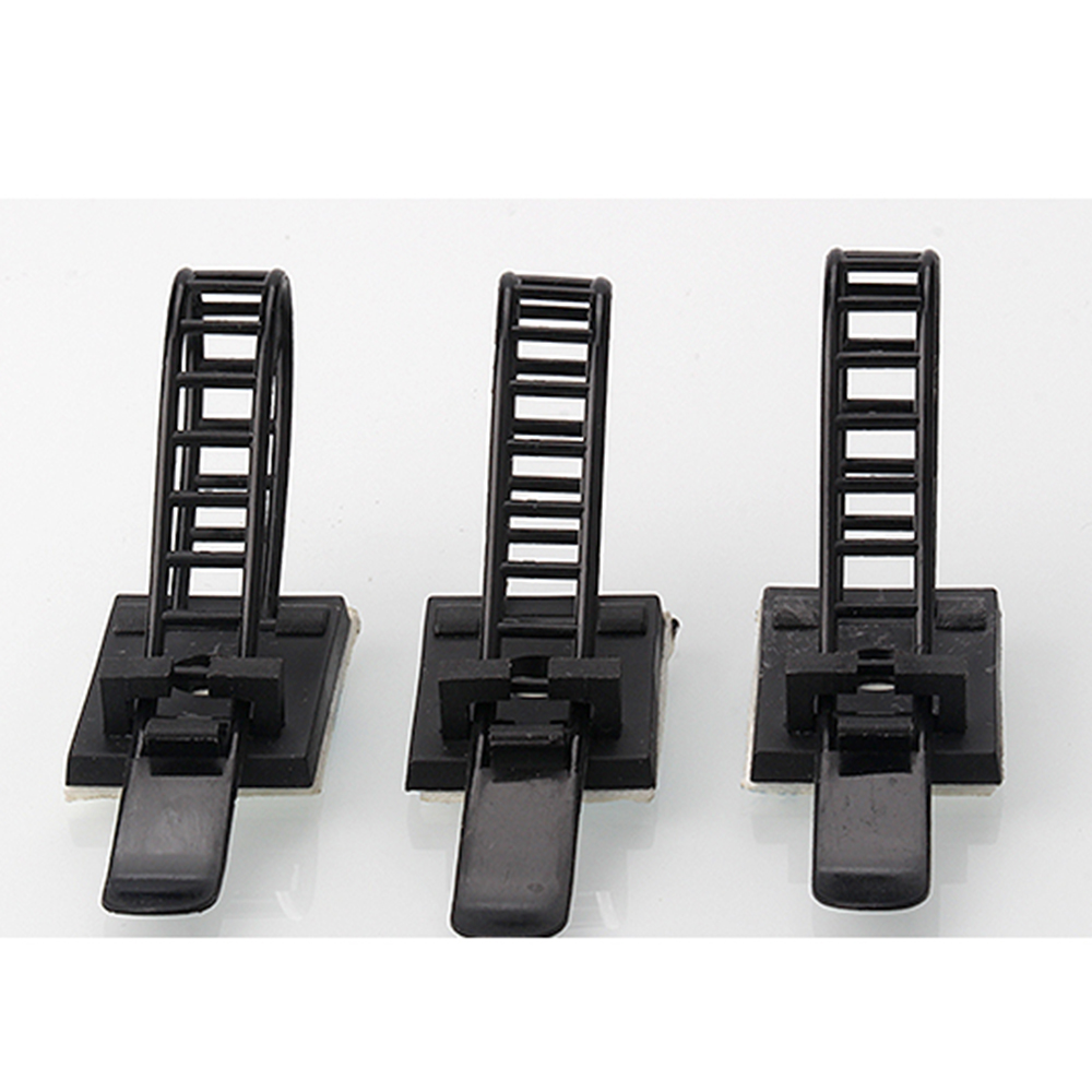 cable tie Mounts 10pcs Cable Clips 18*25 Clamp For Wire Tie Cable Mount Adjustable Cable Tie Fix Holder Clips black color