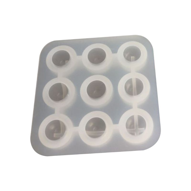 22mm 9 Compartment Ball Spherical Epoxy Casting Mold Silicone Mould DIY Soap