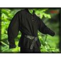 Men Medieval Renaissance Grooms Pirate Reenactment Larp Costume Lacing Up Shirt Bandage Top Middle Age Clothing For Adult 3XL