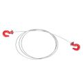 1: 10 RC Crawler Accessories Metal Trailer Wire Rope Tow Rope with Hooks for RC Car 1/10 D90 Axial SCX10 Truck RC Car Parts
