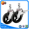 Industrial Steel Core Rubber Castor Wheel for Scaffolding