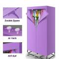 220V Portable Electric Clothes Dryer Folding Mini Travel Quick Drying Clothes Warm Air Baby Cloth Dryer Wardrobe Storage Cabinet