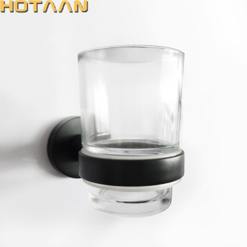 Cup & Tumbler Holders Stainless Steel Wall Mounted Bathroom Accessories Product Black Color Square Cup Holder YT-10997-H