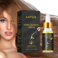 LAVDIK Natural Ginger Fast Hair Growth Serum Anti Hair Loss Essential Oil Preventing Hair Lose Hair Repair Care Liquid Damaged
