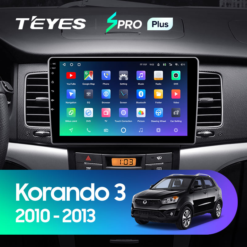 TEYES SPRO Plus For SsangYong Korando 3 Actyon 2 2010 - 2013 Car Radio Multimedia Video Player Navigation GPS Android 10 No 2din 2 din dvd