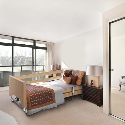 Professional electric wooden hospital bed nursing home care Manufacturers and Suppliers from China