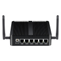 Firewall Mini PC Intel Celeron J1900 6 LAN Intel 211AT Gigabit Ethernet RJ45 Console 2*USB HDMI WiFi Run Pfsense Windows Linux