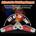 2 Size Adjustable Angles 20-200 degree Magnet Magnetic Welding Holder/Welding Magnet for Welding and Fabrication