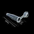 Plastic Centrifuge Tube With Lid 0.2 ml Transparent Laboratory Centrifugal Tube 200 ul Bottom Tip EP Tube With Scale 1000 / PK