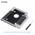 Aluminum Optibay 2nd HDD Caddy 12.7mm SATA 3.0 Hard Disk Drive Box 2.5" SSD HDD Case For Laptop ODD CD-ROM DVD-ROM