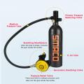 Diving Equipment Set 4 in 1 1L Mini Scuba Diving Air Tank Oxygen Cylinder Dive Respirator Air Pump Snorkeling Underwater Breath