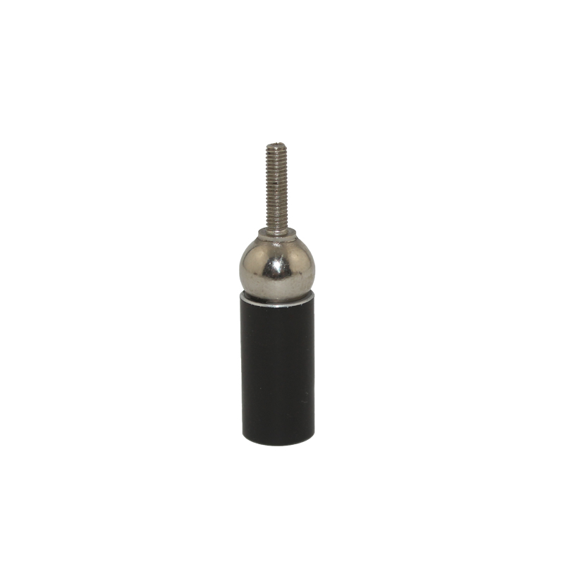 KD310 3d printer connection Steel ball Black epoxy Aluminum rod end with thread hole permanent universal magnetic ball joint