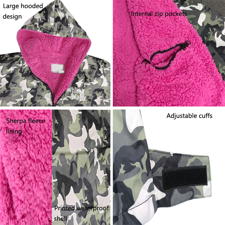 printed waterproof changing robe 