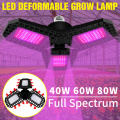 LED Grow Light Bulb E27 Plant Lamp 40W 60W 80W Greenhouse Flower Seed Growing Tent LED Full Spectrum Seedling Fito Lampara 220V