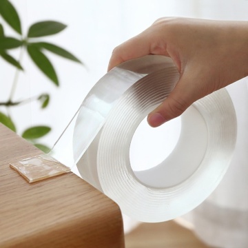 Nano Tape Transparent No Trace Acrylic Double Sided Tape Reusable Waterproof Adhesive Tape (1M/3M/5M)