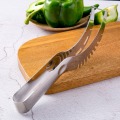 Party Supply Stainless Steel Cut Fruit Spoon Watermelon Slicer Cutter Corer Scoop Fast Slicer Smart Kitchen Cutting Tools