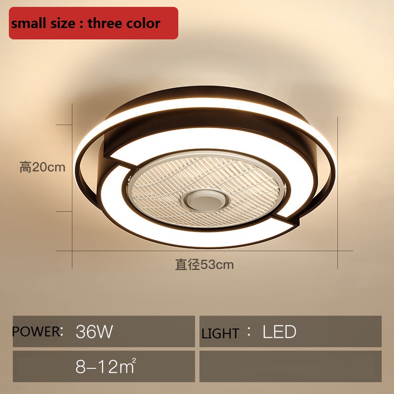 LED ceiling fan light 53cm smart app Modern intelligent dimming remote control ceiling fan light 110v /220v Fan Lighting