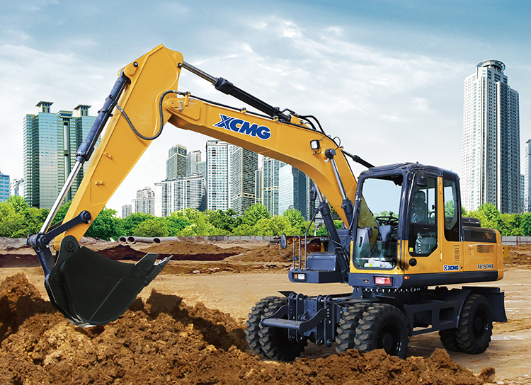 XCMG XE150WB 15 ton rc heavy wheel excavator