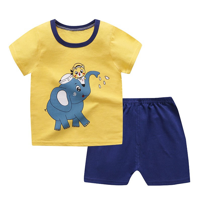 Boys Clothes Cartoon Designer Baby Cotton Clothes Set Girls Sport Clothing Sets Children Summer Tshirt +shorts 2pcs Suits