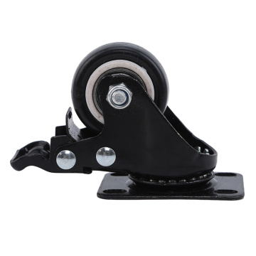 2/1.5 Inch Heavy Duty Universal Swivel Plate Casters Quite Mute No Noise No-slip Castors Markless Wheels