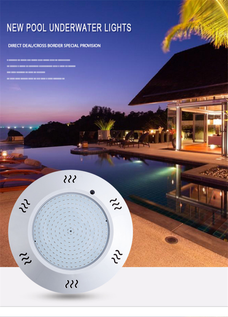 Submersible Led Pool Lights Remote Control (rf) Colorful IP68 Waterproof 12V LED Wall Mounted Light 25W 35W RGB Fontain Light