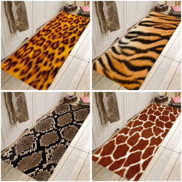 Creative 3D Animal Skin Pattern Hallway Carpets and Rugs for Bedroom Living Room Carpet Kitchen Bathroom Anti-Slip Floor Mats