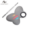 1 Set Metal Nail Art Color Palette Foundation Mix Acrylic Gel Polish Butterfly Painting Drawing Color Paint Dish Palettes Tools