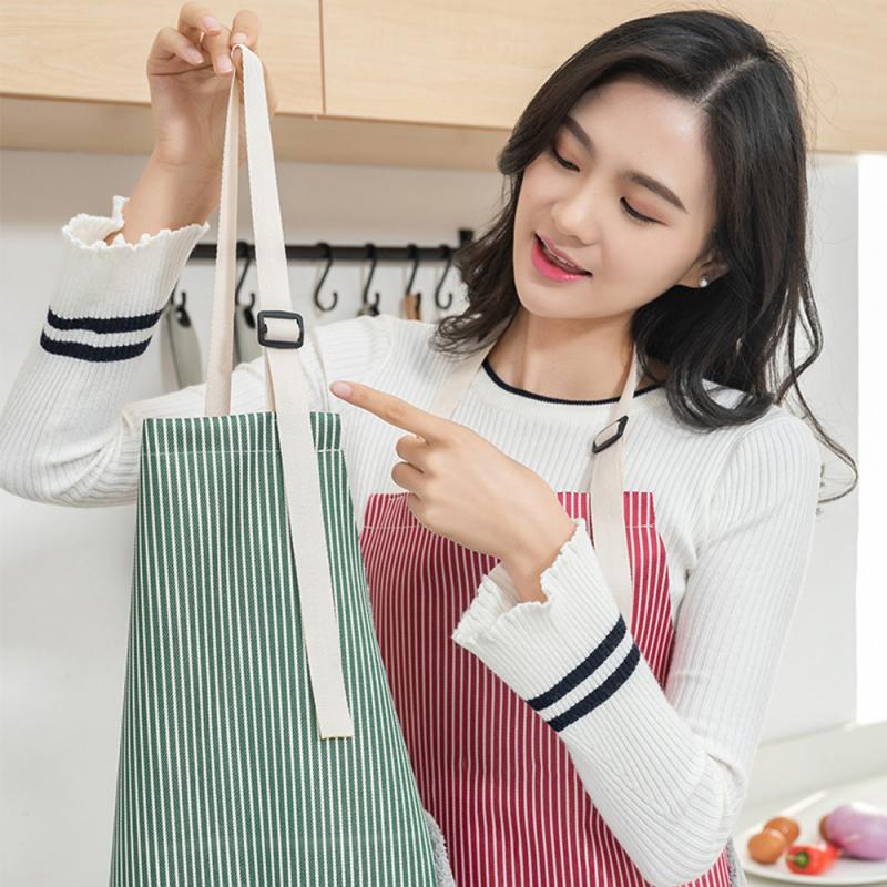 home cooking kitchen apron waterproof and oil-proof adjustable buckle Oxford cloth large pocket apron fast delivery good quality