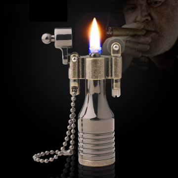 Vintage Metal Flame Kerosene Lighter Retro Oil Lighter Cigarette Lighter Keychain Smoking Accessories Gadgets for Men Technology