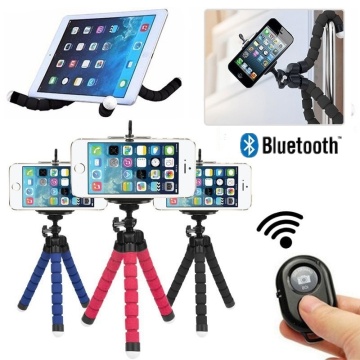 Universal Flexible Camera Phone Tripod Smartphone Holder Stand For iPhone Samsung Huawei Xiaomi Sponge Octopus Bracket Tripods