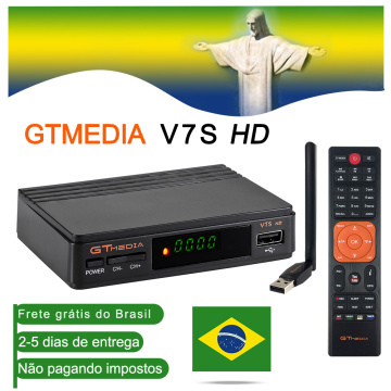 DVB-S2 Freesat V7 hd With USB WIFI FTA TV Receiver gtmedia v7s hd power by freesat Support Network Sharing 1080P Decoder