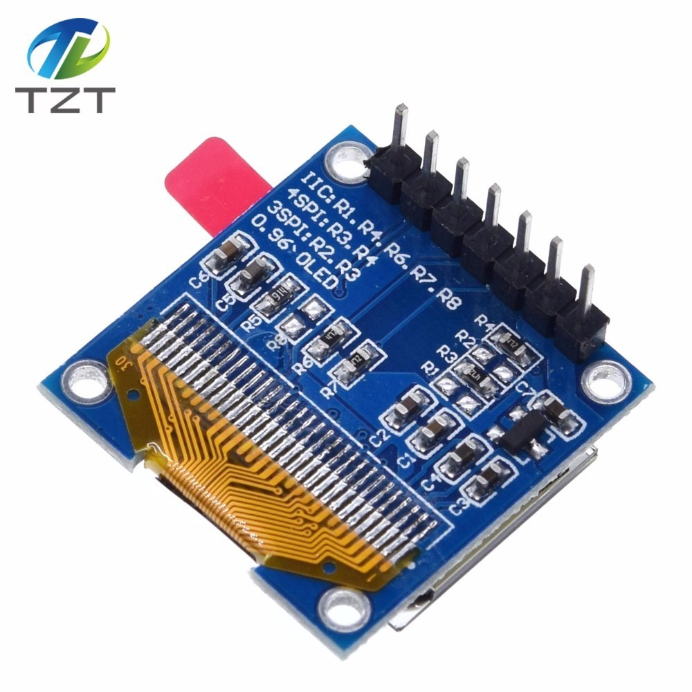 0.96 Inch SPI OLED Display Module White blue color 128X64 OLED 7Pin Yellow blue color Driver Chip SSD1306 for arduino good