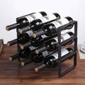 Wine Rack Creative Vintage Wire Wine Display Rack Storage Bottles Rack Stand Home Accessory Holds 3 Bottles