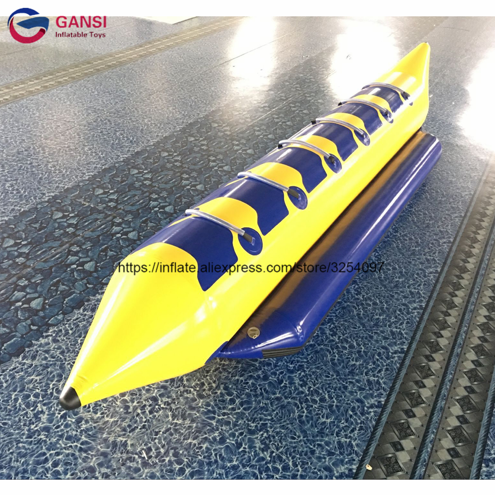 Funny water equipment inflatable towable fly fish boat,6 persons banana boat flying fish tube with factory price