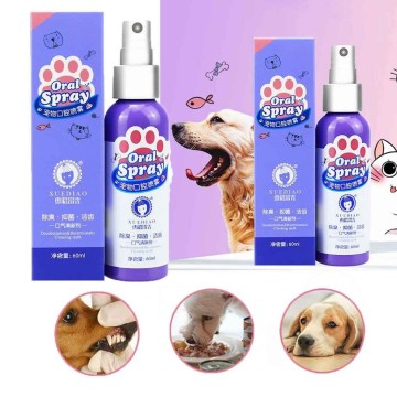 2PCS 60ml Pet Breath Freshener Spray Dog Teeth Cleaner Fresh Breath Mouthwash Non-toxic Healthy Dental Care Pet Breath Freshener