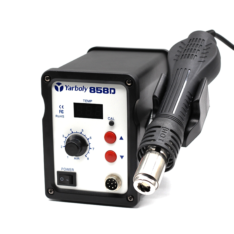 Hot Air Gun 858D ESD Soldering Station LED Digital Desoldering Rework Station Solder Iron Welding Tool