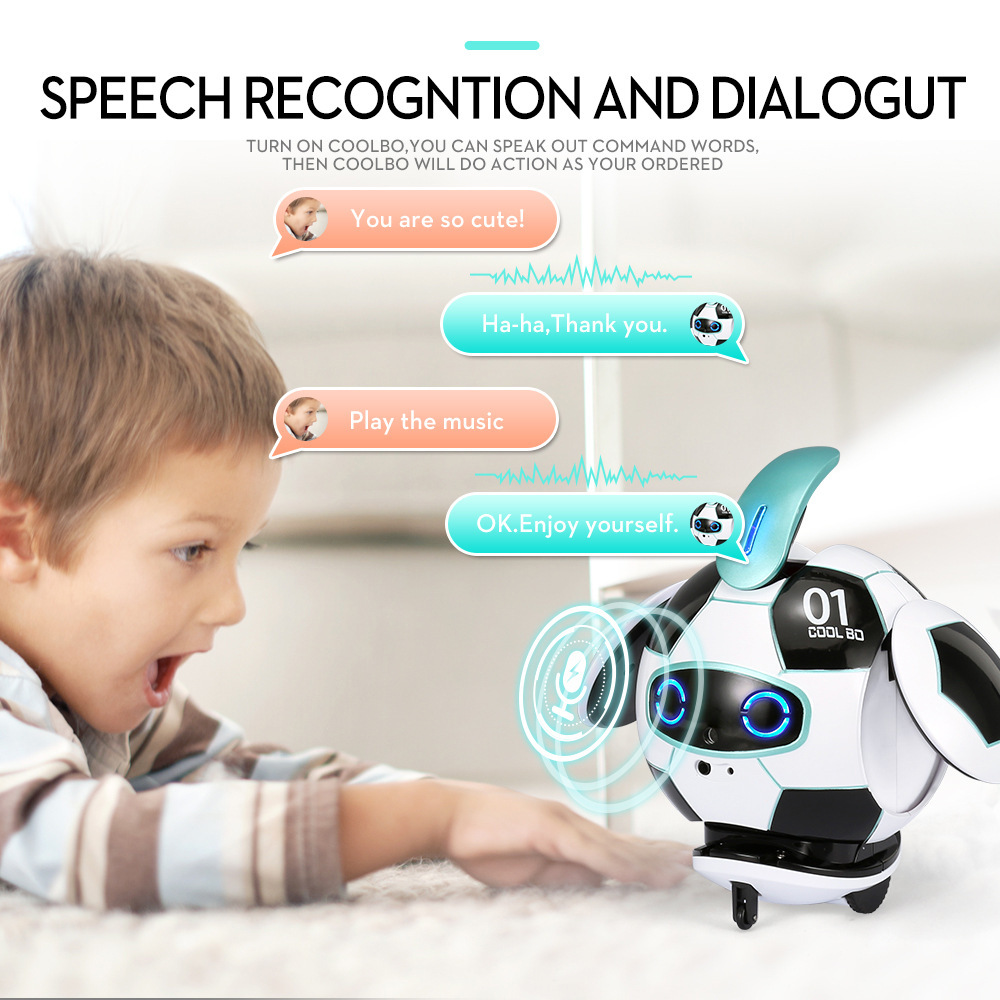 J01 Ball Infrared Obstacle Avoidance Voice Recognition Gesture Sensor RC Robot Children's Smart Machine Ball Electric Toy Gift