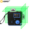 XEAST XE-68G Pro 3D Laser Levels 12 Lines Cross Level Self Leveling Outdoor 360 Rotary green Laser with Laser receiver