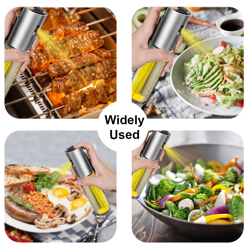 Fowecelt Oil Sprayer Kitchen Goods BBQ Barbecue Olive Oil Dispenser Squeeze Bottle Cooking Non-drip Kitchen Vegetable Oil Can