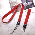 Lanyard neck strap for id card Holders with black Lanyards Office Neck Strings/Strap USB Camera MP3 DIY phone hang Slings rope