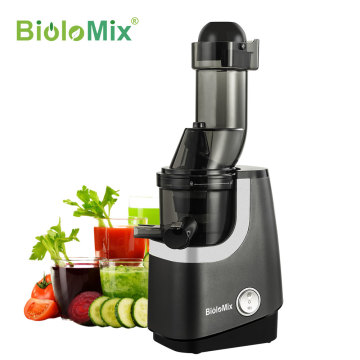 BioloMix Wide Chute Slow Masticating Juicer BPA FREE Cold Press Juice Extractor for High Nutrient Fruit and Vegetable Juice