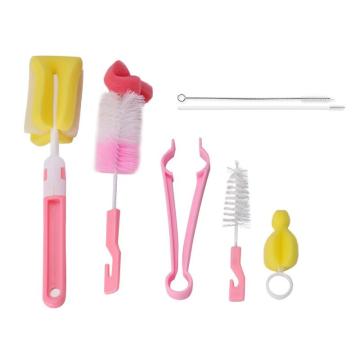 Family Mom Must Have 7 Food Grade Multifunctional Cleaning Brushes, Bottle Brushes, Baby Feeding Supplies, Milk Powder Feeding