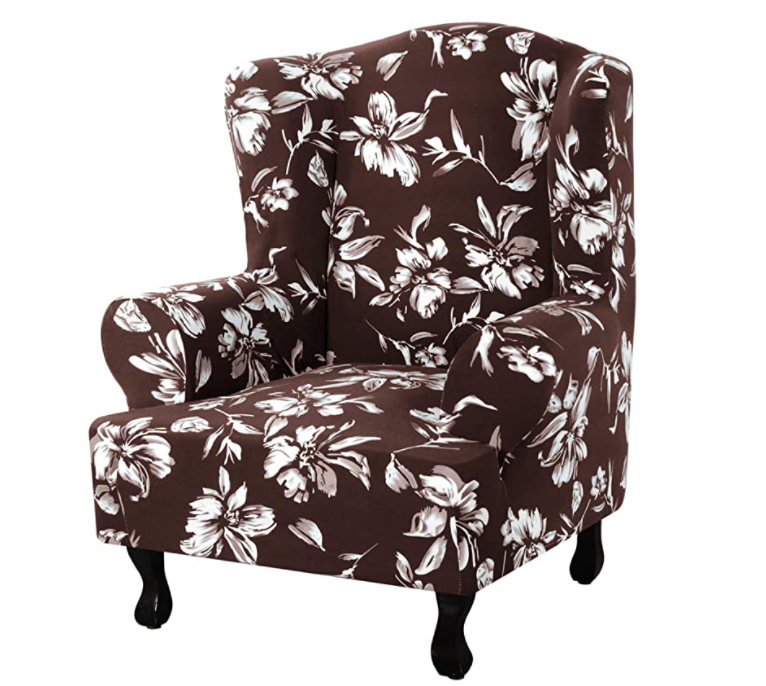 Printed Wing Chair Cover Furniture Cover